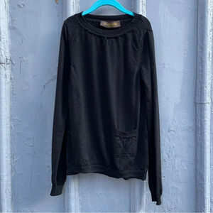Louis Vuitton Uniformes black  wool sweater, size XS